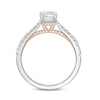 Thumbnail Image 2 of Zales Private Collection 1 CT. T.W. Certified Colorless Diamond Engagement Ring in 14K Two-Tone Gold (F/I1)