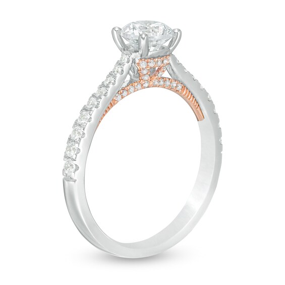 Zales Private Collection 1 CT. T.w. Certified Colorless Diamond Engagement Ring in 14K Two-Tone Gold (F/I1)
