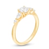 Thumbnail Image 3 of 1 CT. T.W. Round and Pear-Shaped Diamond Five Stone Engagement Ring in 14K Gold