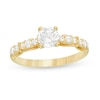 Thumbnail Image 1 of 1 CT. T.W. Diamond Scalloped Shank Engagement Ring in 14K Gold