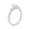 3/8 CT. T.W. Diamond Collar Vintage-Style Engagement Ring in 10K White Gold