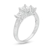 Thumbnail Image 2 of 1/2 CT. T.W. Princess-Cut Diamond Three Stone Engagement Ring 10K White Gold