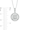 Thumbnail Image 3 of 1 CT. T.W. Composite Diamond Frame Pendant in 10K White Gold