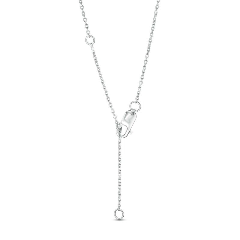 Main Image 3 of 1/4 CT. T.W. Certified Diamond Cross Pendant in 14K White Gold (H/I1)