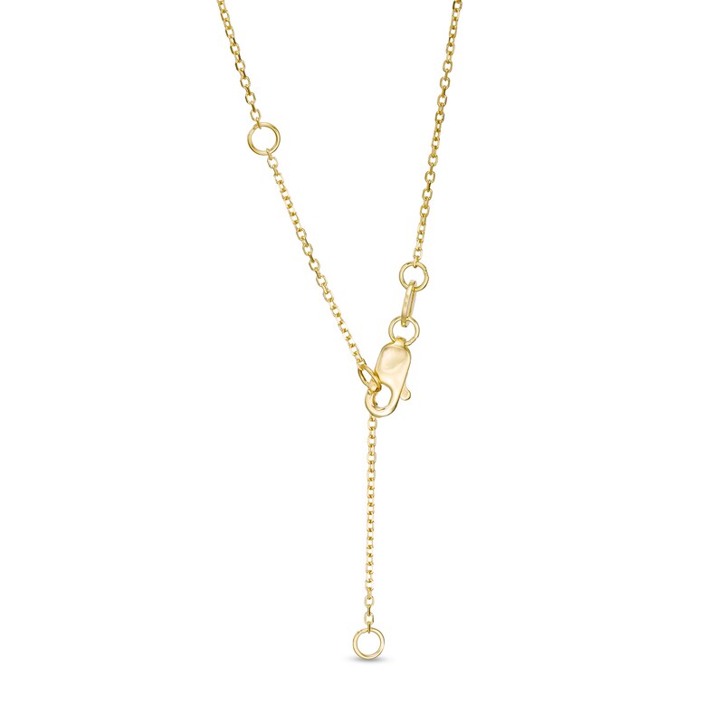 Main Image 3 of 1/2 CT. T.W. Certified Diamond Cross Pendant in 14K Gold (H/I1)