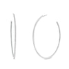 Thumbnail Image 1 of 1/2 CT. T.W. Diamond Hoop Earrings in 10K White Gold