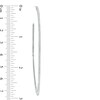 Thumbnail Image 3 of 1/2 CT. T.W. Diamond Hoop Earrings in 10K White Gold