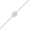 Thumbnail Image 1 of 1/20 CT. T.W. Diamond Helm Anklet in Sterling Silver - 10"