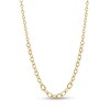 Thumbnail Image 1 of Made in Italy Graduated Diamond-Cut Cable Chain Necklace in Hollow 10K Gold - 18"