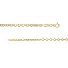 Thumbnail Image 2 of Made in Italy Graduated Diamond-Cut Cable Chain Necklace in Hollow 10K Gold - 18"