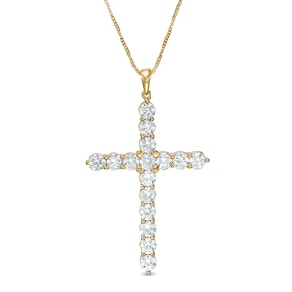 4 CT. T.W. Diamond Vintage-Style Cross Pendant in 14K Gold