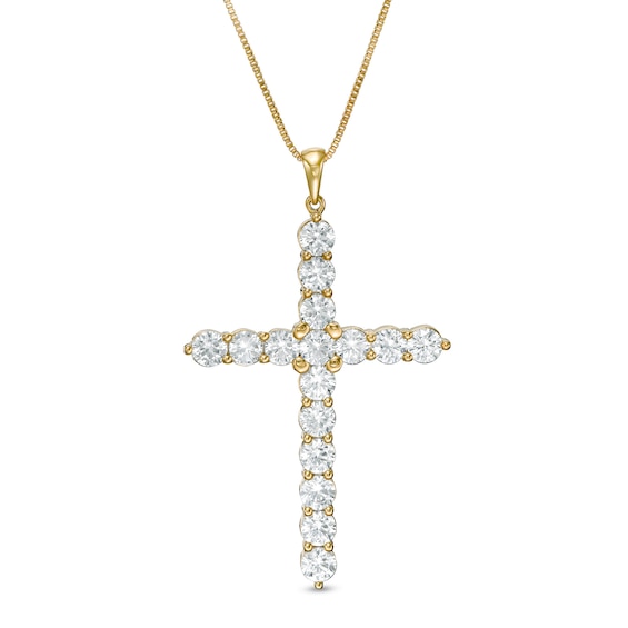 4 CT. T.w. Diamond Vintage-Style Cross Pendant in 14K Gold