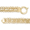 Thumbnail Image 3 of Graduated Woven Multi-Row Link Chain Necklace in 10K Gold - 18"