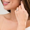Thumbnail Image 2 of 1/2 CT. T.W. Diamond Double Frame Engagement Ring in 10K White Gold