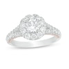 Thumbnail Image 1 of Zales Private Collection 1-1/2 CT. T.W. Certified Colorless Diamond Frame Engagement Ring in 14K Two-Tone Gold (F/I1)