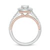 Thumbnail Image 2 of Zales Private Collection 1-1/2 CT. T.W. Certified Colorless Diamond Frame Engagement Ring in 14K Two-Tone Gold (F/I1)