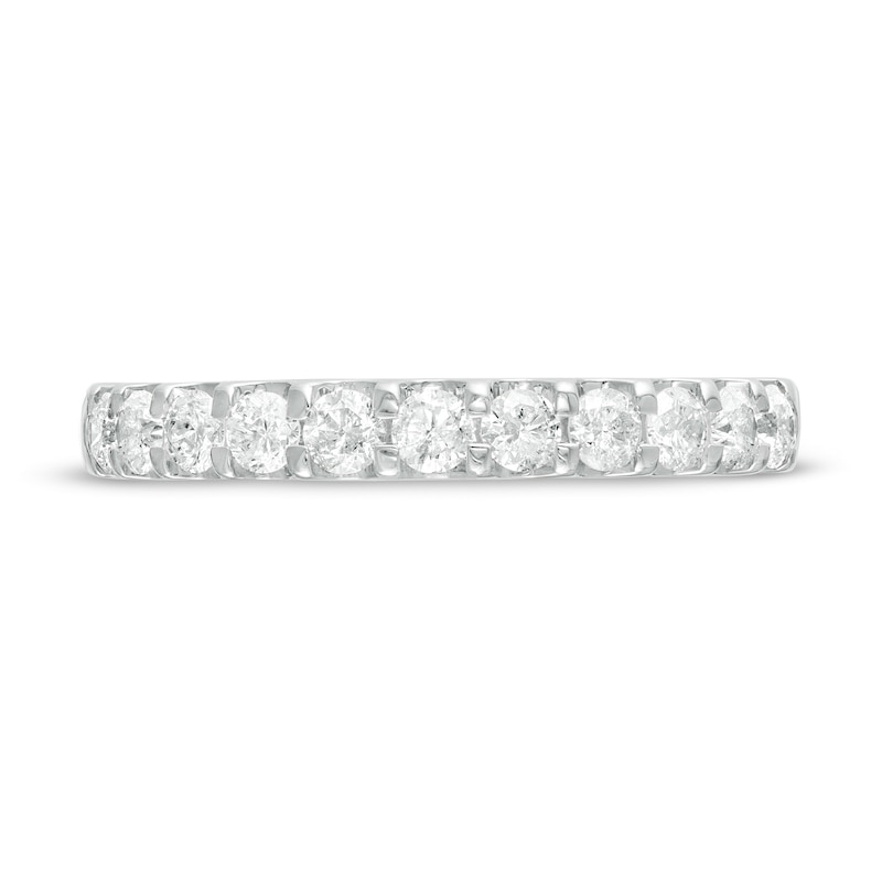 Main Image 4 of 5/8 CT. T.W. Diamond Anniversary Band in 10K White Gold