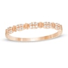 Thumbnail Image 1 of 1/15 CT. T.W. Diamond Stackable Anniversary Band in 10K Rose Gold