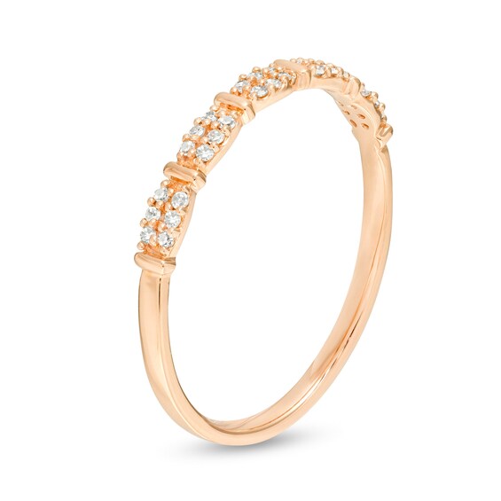 1/15 CT. T.w. Diamond Stackable Anniversary Band in 10K Rose Gold
