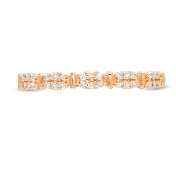 1/15 CT. T.w. Diamond Stackable Anniversary Band in 10K Rose Gold