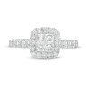 Thumbnail Image 4 of 1 CT. T.W. Quad Princess-Cut Diamond Frame Engagement Ring in 14K White Gold