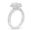 Thumbnail Image 2 of 1-7/8 CT. T.W. Quad Princess-Cut Diamond Cushion Frame Engagement Ring in 14K White Gold