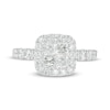Thumbnail Image 3 of 1-7/8 CT. T.W. Quad Princess-Cut Diamond Cushion Frame Engagement Ring in 14K White Gold