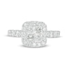 Thumbnail Image 4 of 1-7/8 CT. T.W. Quad Princess-Cut Diamond Cushion Frame Engagement Ring in 14K White Gold