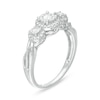 Thumbnail Image 3 of 1/4 CT. T.W. Diamond Past Present Future® Frame Twist Engagement Ring in 10K White Gold