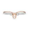 Thumbnail Image 4 of Cherished Promise Collection™ 1/10 CT. T.W. Diamond Loop Promise Ring in 10K Two-Tone Gold