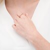 Thumbnail Image 2 of Cherished Promise Collection™ 1/8 CT. T.W. Diamond Heart Frame Promise Ring in 10K Two-Tone Gold