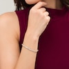 Thumbnail Image 2 of 1 CT. T.W. Diamond Alternating Twist Link Bracelet in 10K Two-Tone Gold– 7.5"