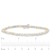 Thumbnail Image 4 of 1 CT. T.W. Diamond Alternating Twist Link Bracelet in 10K Two-Tone Gold– 7.5"