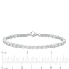 Thumbnail Image 4 of 2 CT. T.W. Diamond "S" Tennis Bracelet in 10K White Gold