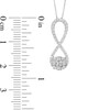 Thumbnail Image 3 of 1/3 CT. T.W. Composite Diamond Frame Infinity Pendant in 10K White Gold