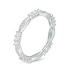 Thumbnail Image 3 of 3/8 CT. T.W. Diamond Marquise Shape Eternity Band in Sterling Silver