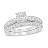 Thumbnail Image 1 of 1 CT. T.W. Diamond Tapered Shank Bridal Set in 10K White Gold