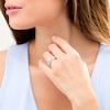 Thumbnail Image 2 of 1 CT. T.W. Diamond Tapered Shank Bridal Set in 10K White Gold