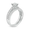 Thumbnail Image 3 of 1 CT. T.W. Diamond Tapered Shank Bridal Set in 10K White Gold