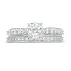 Thumbnail Image 4 of 1 CT. T.W. Diamond Tapered Shank Bridal Set in 10K White Gold
