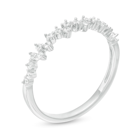 1/5 CT. T.w. Diamond Scattered Anniversary Band in 10K White Gold