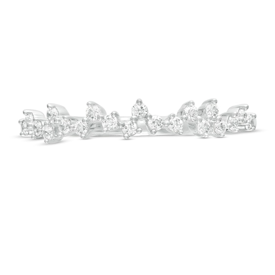 1/5 CT. T.w. Diamond Scattered Anniversary Band in 10K White Gold