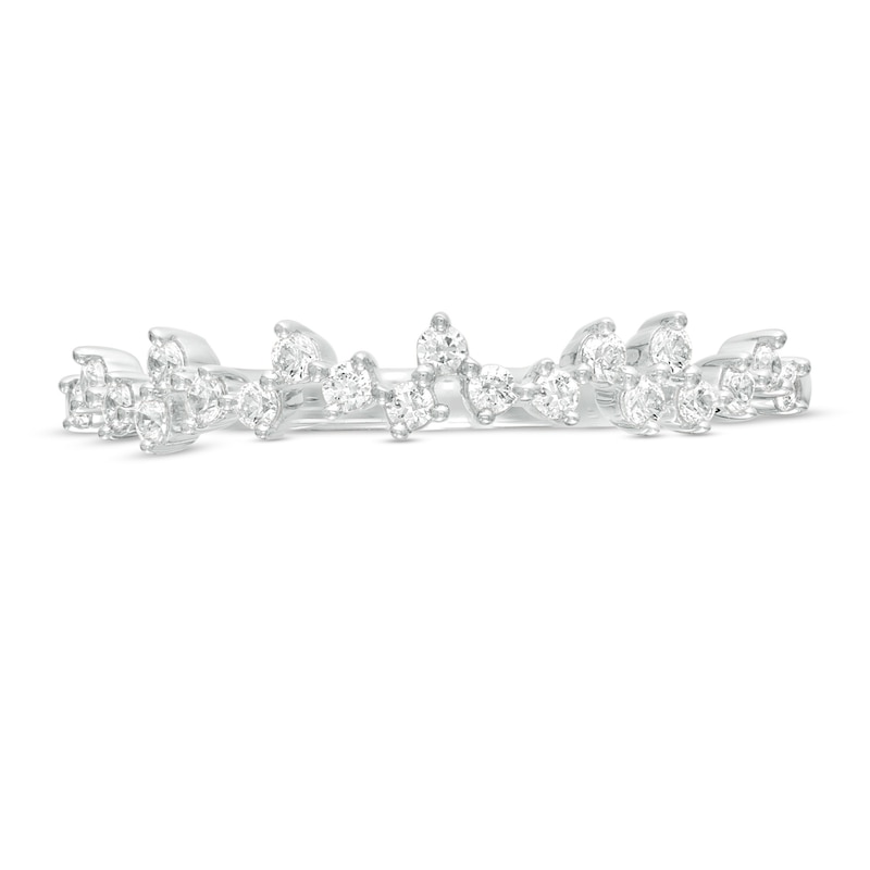 1/5 CT. T.W. Diamond Scattered Anniversary Band in 10K White Gold