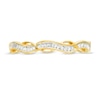 Thumbnail Image 4 of 1/6 CT. T.W. Baguette Diamond Vintage-Style Twist Anniversary Band in 10K Gold
