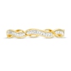 Thumbnail Image 3 of 1/6 CT. T.W. Baguette Diamond Vintage-Style Twist Anniversary Band in 10K Gold