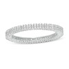 Thumbnail Image 0 of 1/2 CT. T.W. Baguette and Round Duo Diamond Eternity Band in 10K White Gold