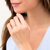 Thumbnail Image 2 of 1/8 CT. T.W. Baguette and Round Diamond Anniversary Band in 10K Gold