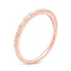 Thumbnail Image 3 of 1/8 CT. T.W. Baguette and Round Diamond Anniversary Band in 10K Rose Gold