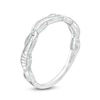 Thumbnail Image 2 of 1/6 CT. T.W. Baguette Diamond Vintage-Style Twist Anniversary Band in 10K White Gold