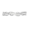 Thumbnail Image 3 of 1/6 CT. T.W. Baguette Diamond Vintage-Style Twist Anniversary Band in 10K White Gold